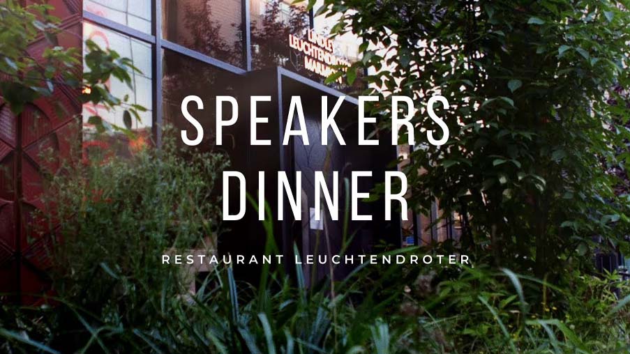 Leuchtendroter Frankfurt – Speakers Dinner 2021